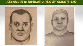 Orange County Sheriff's Department released these suspect sketches from 2020 sexual assaults in Aliso Viejo, Calif. Authorities have arrested Robert Yucas in connection with the attacks. Prosecutors say he allegedly choked them into unconsciousness and assaulted them in bushes off of a running trail. (Orange County Sheriff's Department)