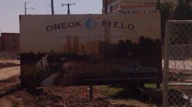 The soon to be entrance to Oneok Field