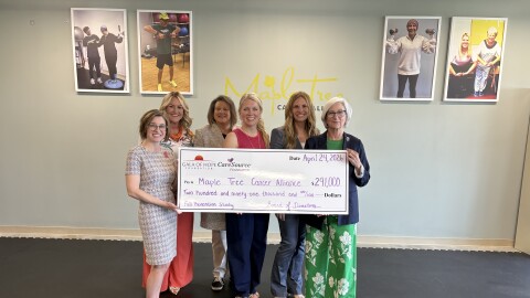 Pictured here is Karen Wonders (2nd from left) and Maple Tree colleagues