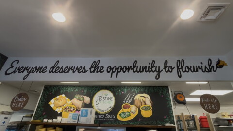 Jasmine Kitchen is where survivors of sex trafficking in Greenville begin to re-enter the world at large. The kitchen funds the Jasmine Road program.