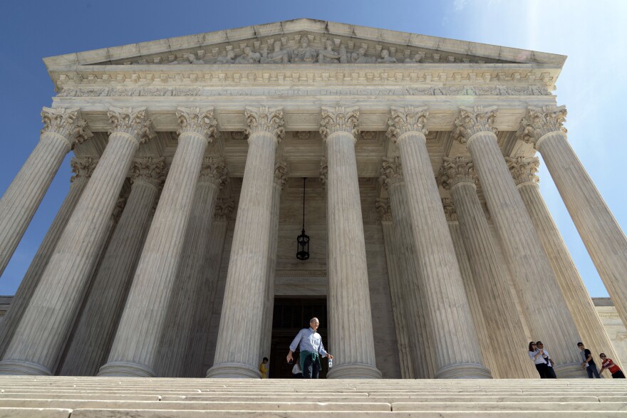 The U.S. Supreme Court is seen, Friday, March 18, 2022 in Washington.