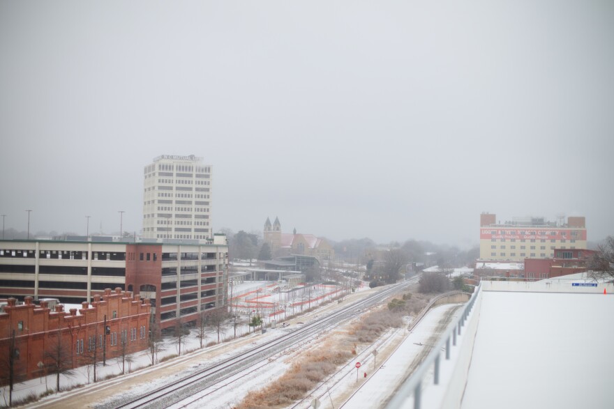 Snow and ice blanketed Durham and central North Carolina on Saturday, January 25, 2026.