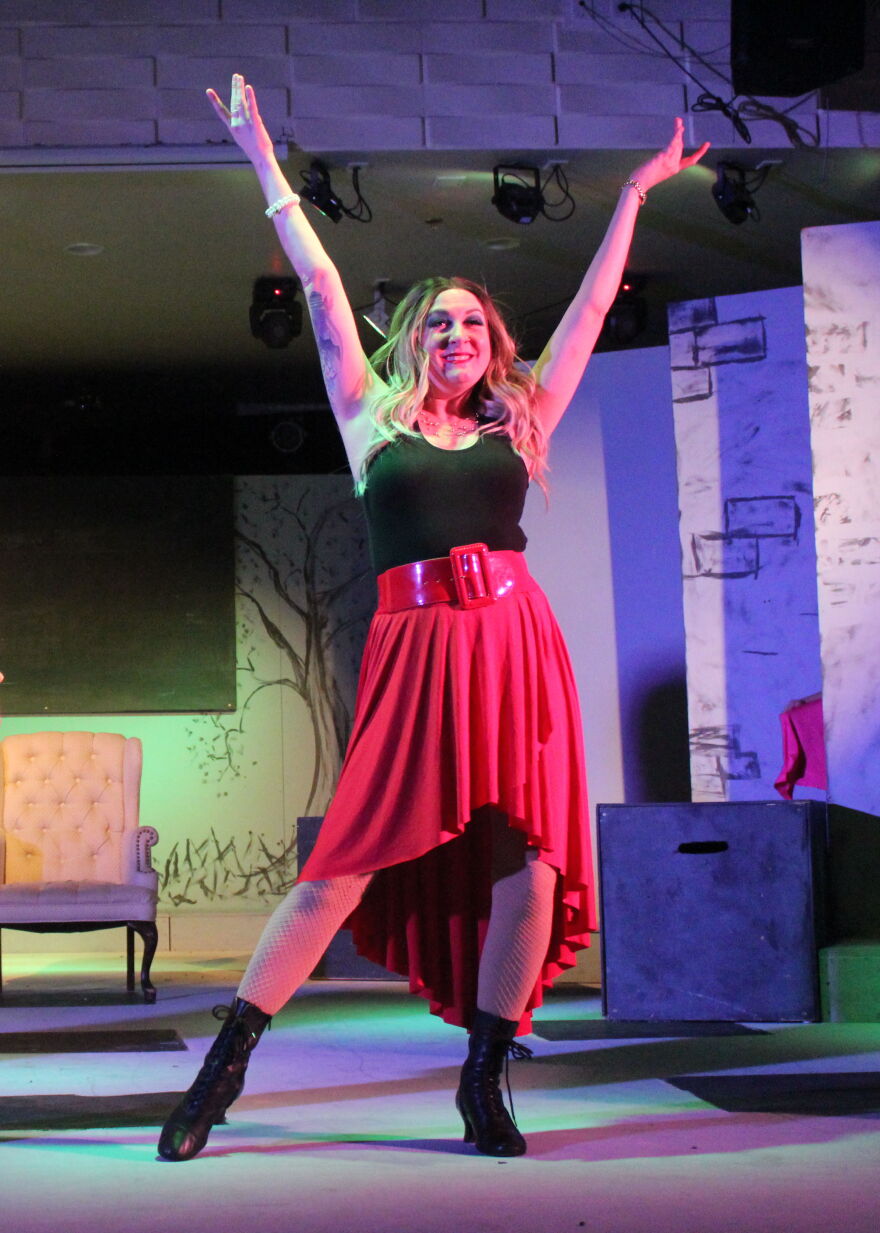 Amy Fenicle as Matilda's mom, Mrs. Wormwood.