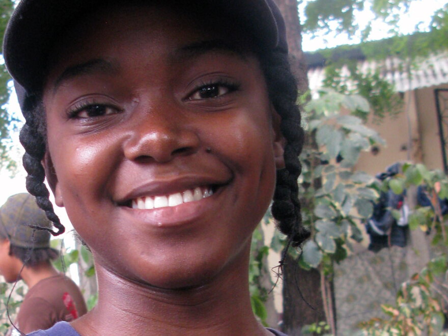 Stefica Jean Pierre, 16, wrote her letter in English. "I thank your school for the money sent to my country," she wrote. "I am very happy for the poem you wrote."