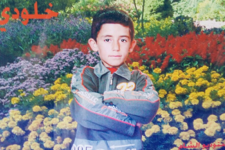Khaled Jamal Abdullah, a month after turning 6.