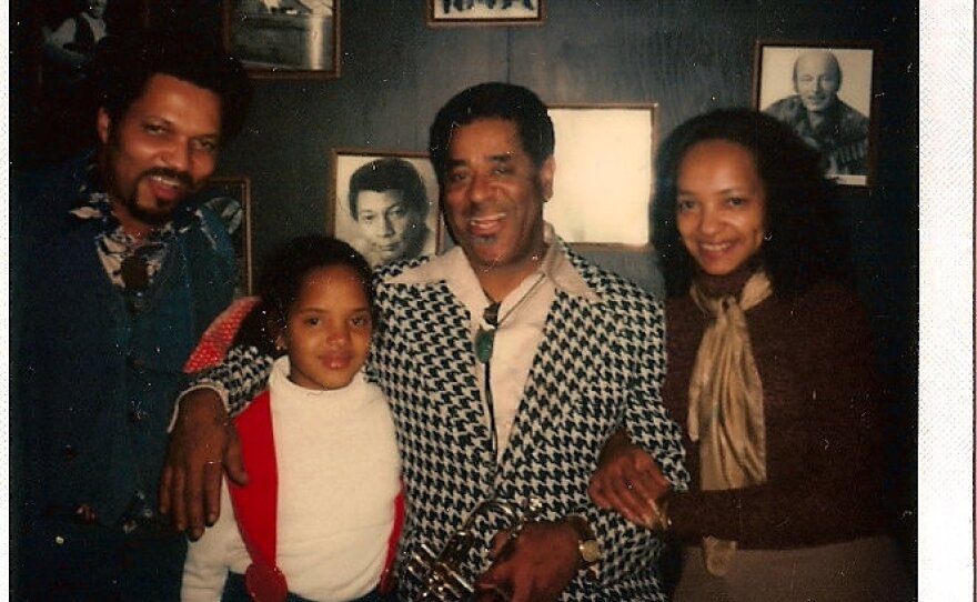 Terri Lyne Carrington and her parents with Dizzy Gillespie