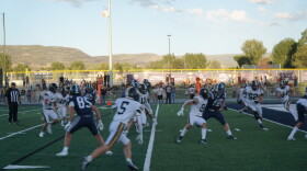 The Deer Creek Riverhawks in blue face the Wasatch Wasps in yellow Friday night.