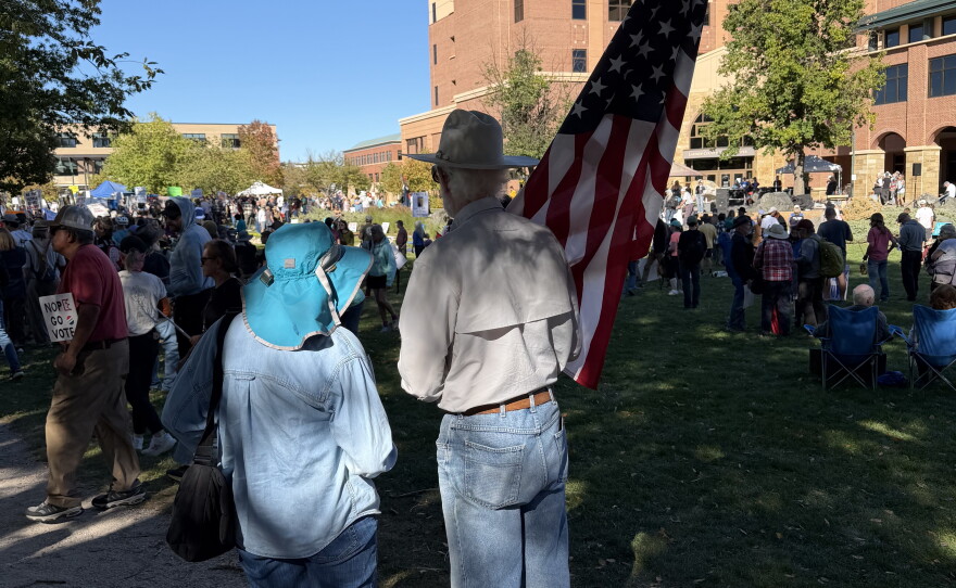 Organizers estimated about 1,500 protesters at a gathering this Saturday in Fort Collins. They want to urge the community to vote next month.