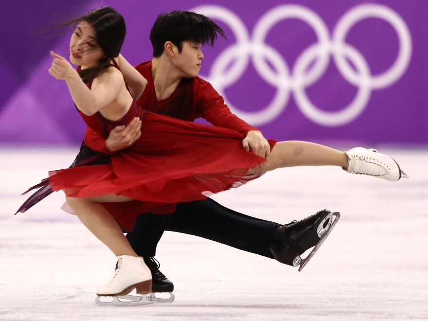 "It feels like gold. It's unbelievable," Alex Shibutani said, after he and his sister, Maia, won bronze in the ice dance free skate.