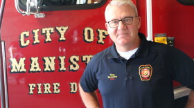Tom Hernden, Manistee Fire Chief working to combine local fire departments and establish a new fire authority. (Photo : Austin Rowlader/IPR News)