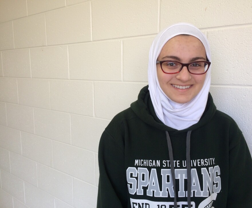 Tasneem Sannah is a Syrian-American MSU student involved in campus activism for Syrians. 