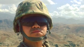 Navy reservist Jeff Chin in Nangahar, Afghanistan in 2018.