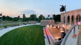 The new amphitheater at Riverside Park.