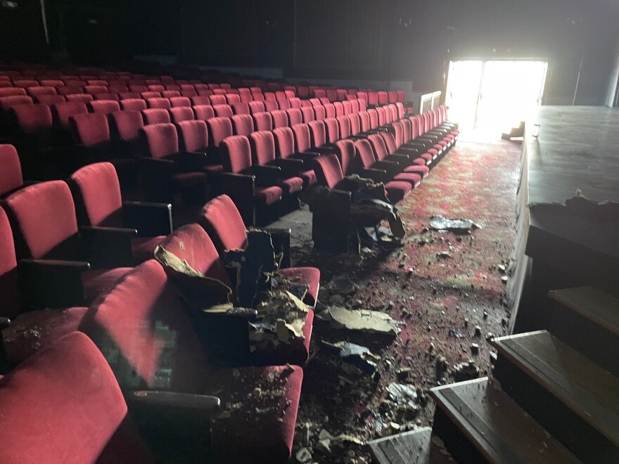 Florida Repertory Theatre's historic Arcade Theatre suffered extensive damage from Hurricane Ian, but the company plans to reopen by the end of October