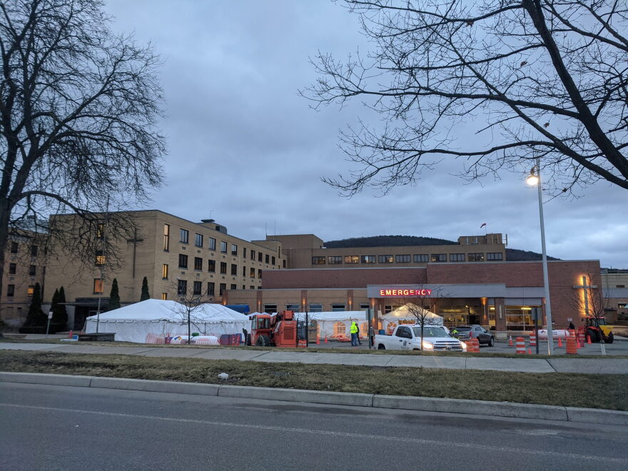The first COVID-19 related death in Broome County happened March 21, 2020 at Our Lady of Lourdes Memorial Hospital in Binghamton. Sarah Gager/WSKG News