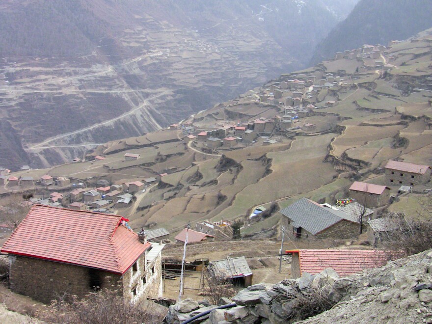 The village where Zanta lived, which is in a Tibetan region of southwestern China's Sichuan province.