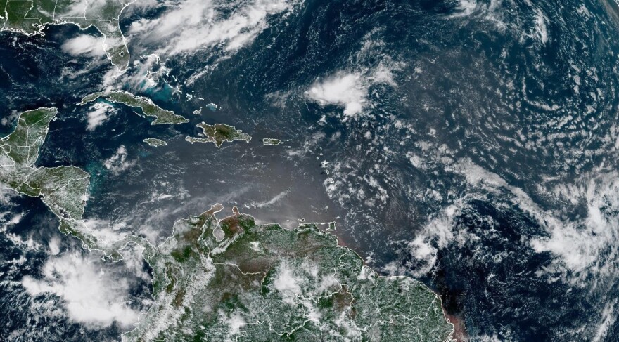 Atlantic basin satellite photo.