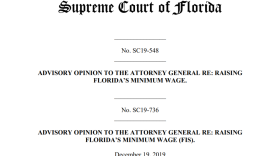 A proposed constitutional amendment to increase the minimum wage to $15 will be on Florida's 2020 ballot.