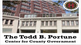 Rendering of the Todd B. Portune Center for County Government.
