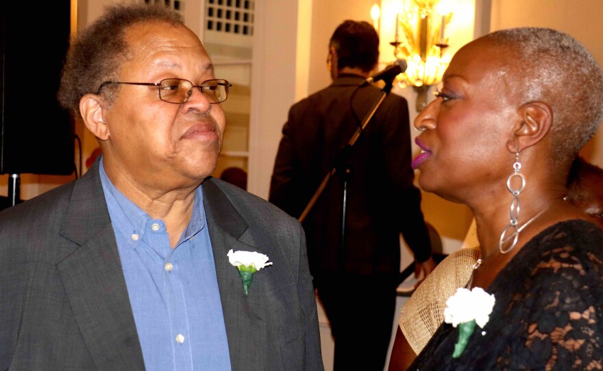 George Lewis and Lezlie Harrison at The Jazz Gallery's Honors Gala