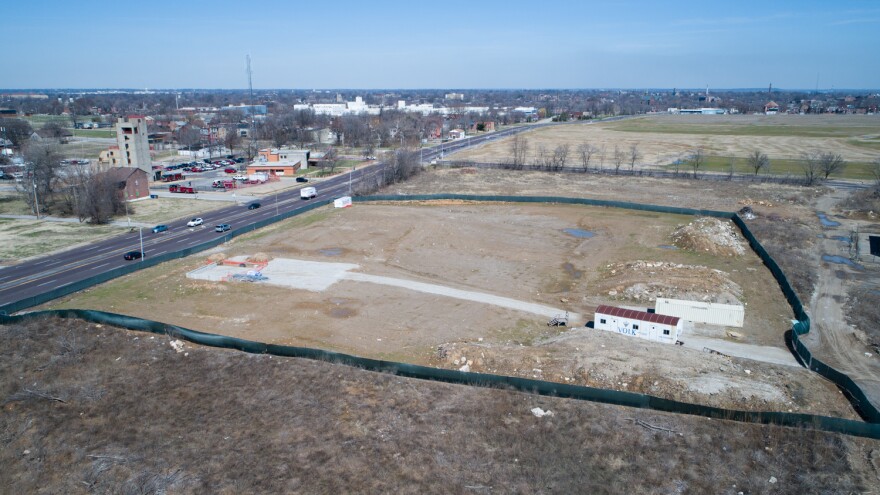 Little activity was visible at the intended Northside Urgent Care construction site on March 26, 2019.