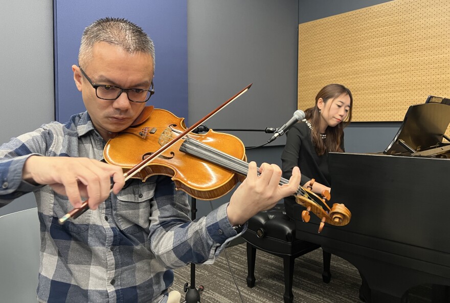 Eric Siu (violin) and SungEun Park (piano) perform live on KPAC 88.3 FM.