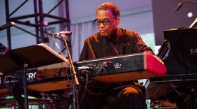 Herbie Hancock performs at the Bonnaroo Music and Arts Festival in 2022. (Amy Harris/Invision/AP)