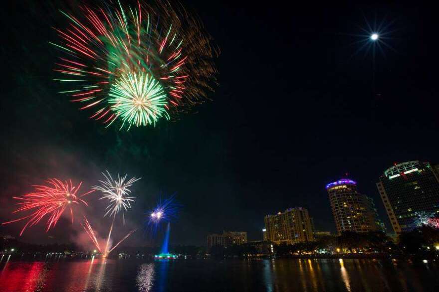 Amid concerns over coronavirus, the city of Orlando held its annual fireworks celebration online -- a pre-recorded compilation of firework displays over the past few years