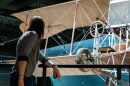 A new overlook platform at the Kansas Museum of History gives visitors an up-close view of the 1914 Longren biplane, which previously “was often lost up in the rafters,” museum director Sarah Bell said.