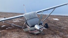 a plane crashed on the tundra