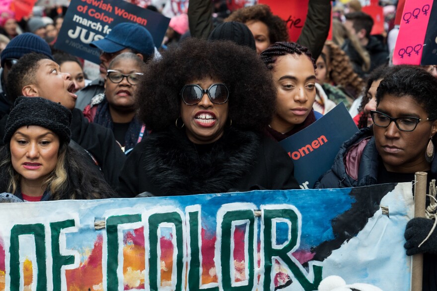 Crowds gathered in Washington, D.C. for third annual march despite reports of rain and snow.