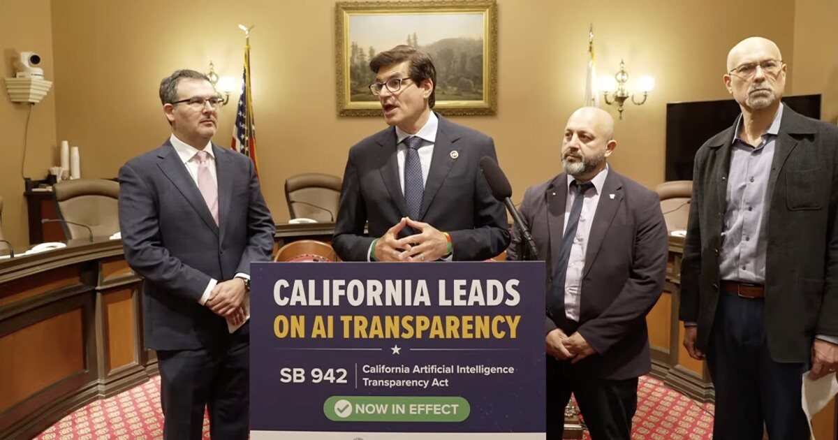 Landmark AI transparency law takes effect in California