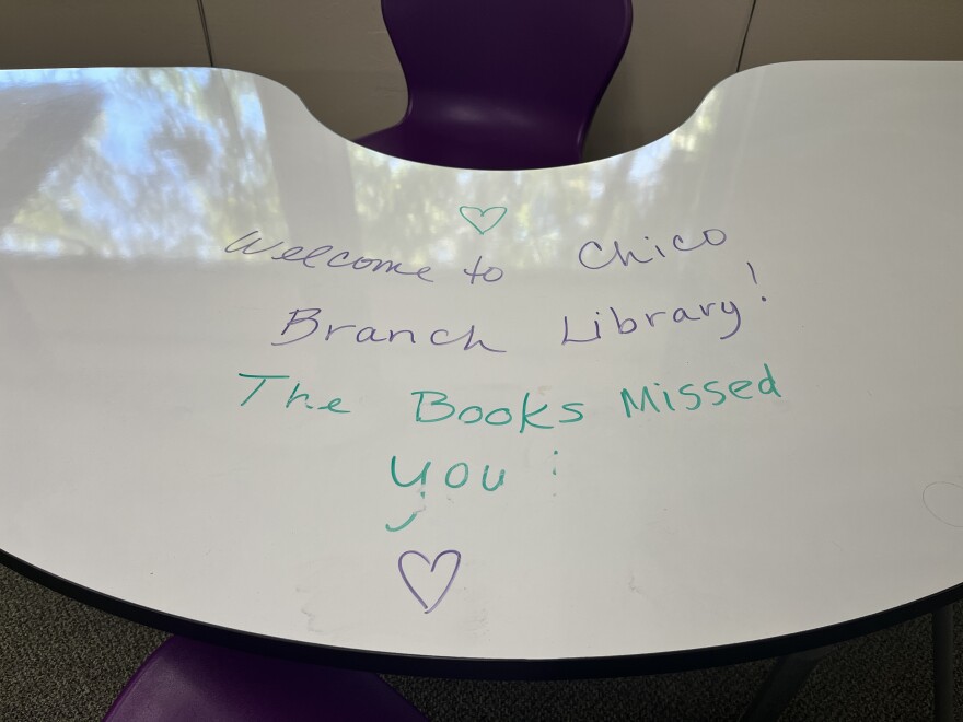 Opening day of the Butte County Library Chico branch temporary location on Aug. 3, 2026.