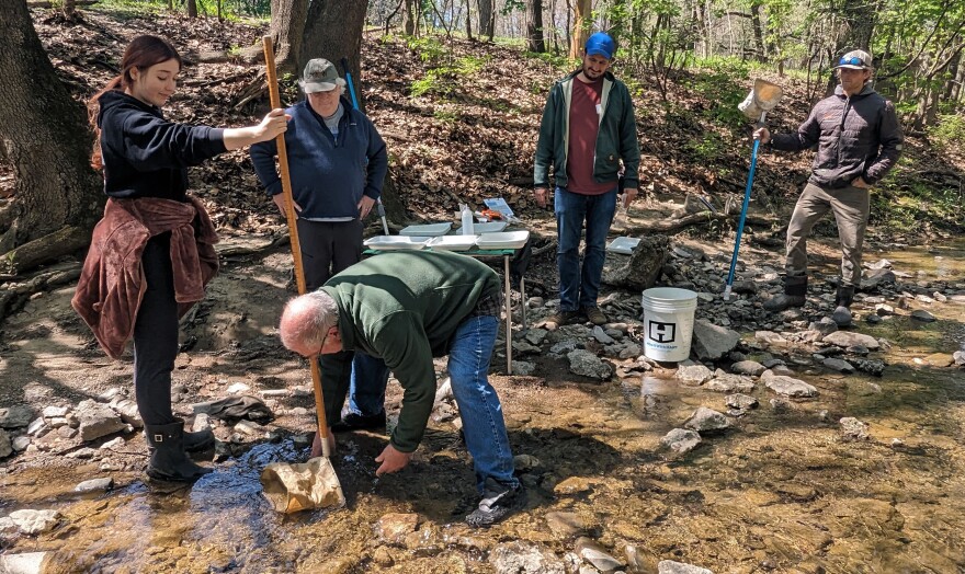 Water quality monitoring in an Illinois stream