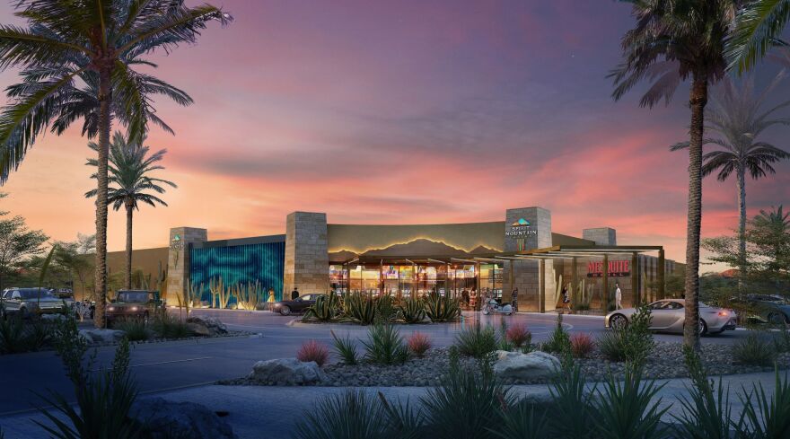 A rendering of the expected Fort Mojave Indian Tribes second Spirit Mountain Casino (Courtesy A.G. May Construction)