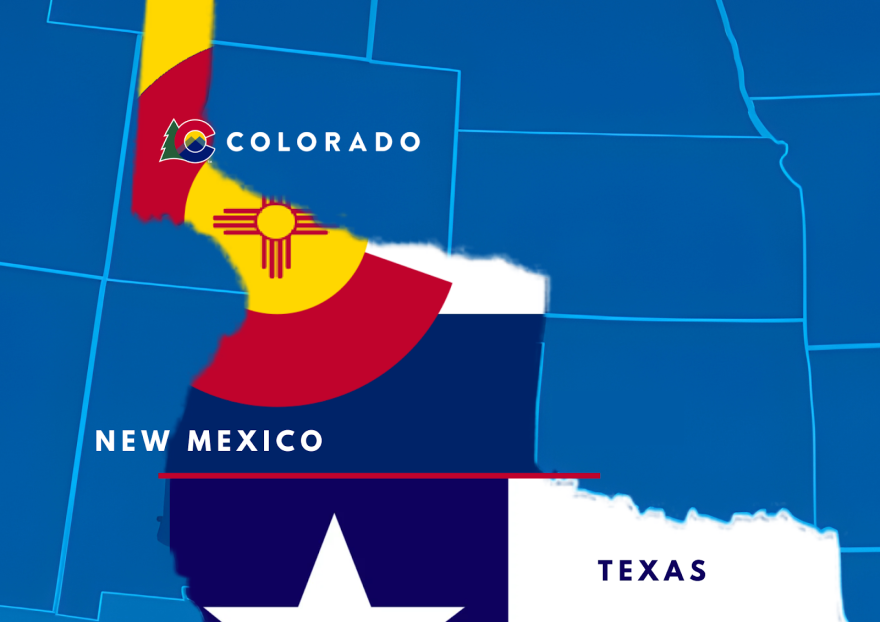 The map included in the Colorado Governor's April Fools' press release showed Colorado taking over northern New Mexico.