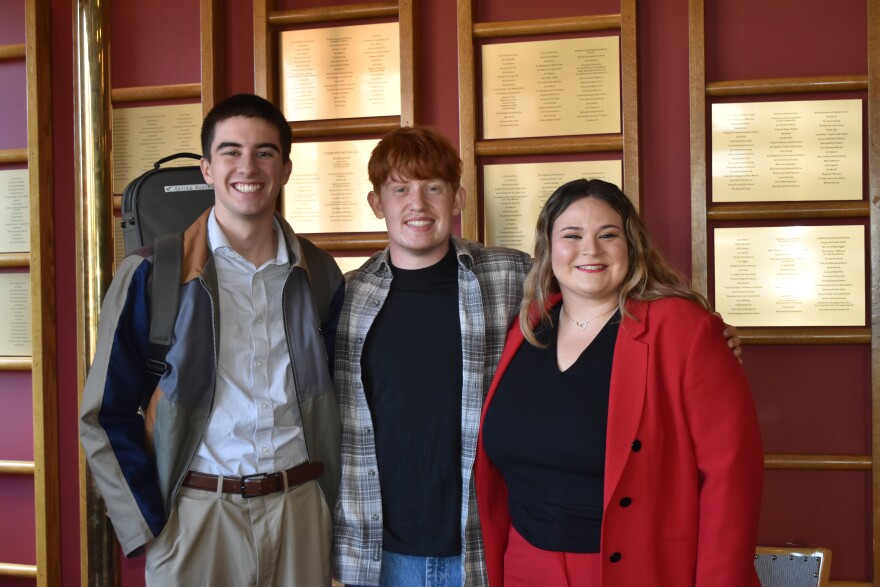 Kieran Boyle, Isaac Lyon, and Kaly Keating