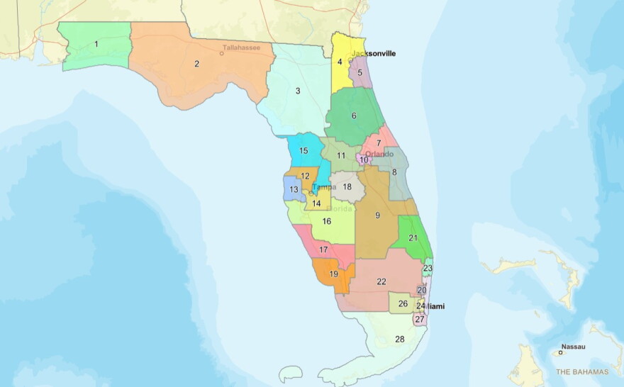 Florida Congressional District Map 2026 β signed by Gov. DeSantis