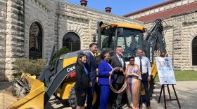 GCWW Executive Director Andrea Yang, Cincinnati Mayor Aftab Pureval, Interim Assistant City Manager Cathy Bailey, Ohio EPA Director John Logue, God's Little Angels Learning Center owner Michelle Berry, and Congressman Greg Landsman spoke at an event to mark the milestone on Aug. 26, 2026.