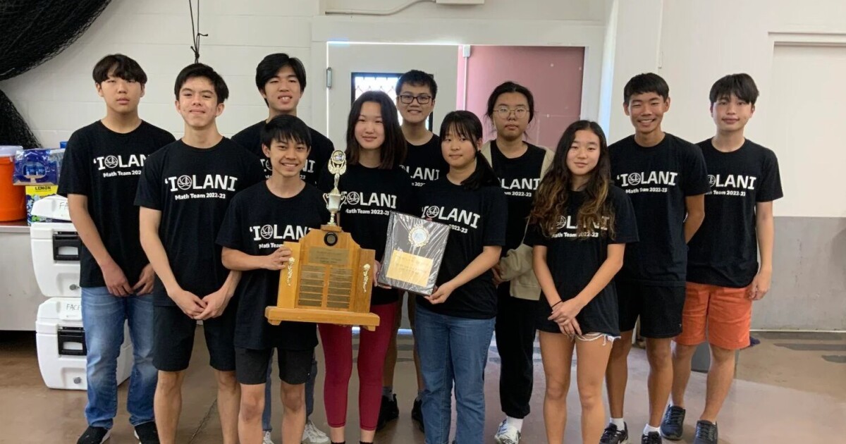 ʻIolani math team dethrones Punahou for consecutive state championships