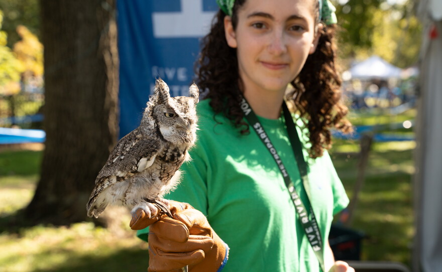 Animal embassador at the Wagner Subaru Outdoor Experience on October 4, 2026.