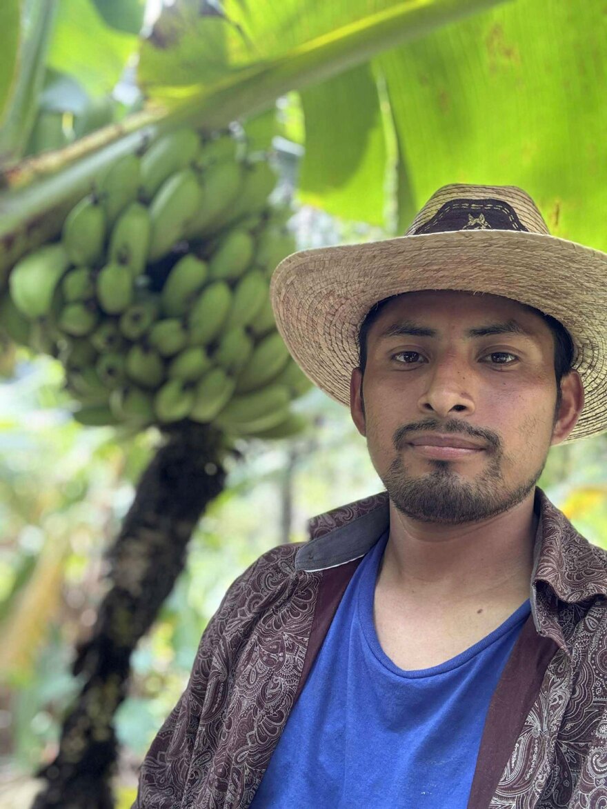 Alfredo “Lelo” Juárez Zeferino is pictured on his grandparents’ land in Santa Cruz Yucucani, Guerrero, Mexico.