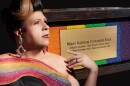 Drag queen Ms. Bouvèé made headlines this week with a unique fundraising strategy.