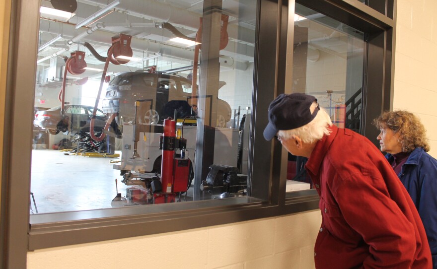 State High's new auto shop area is much larger than the previous space.