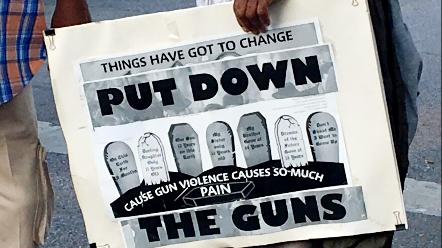 At least 15 youngsters, aged 12 and under, have been hit by gunfire in Chicago. Residents and police are holding community rallies urging residents to sign up to take action from forming block clubs to mentoring young people.