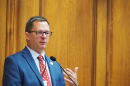 Matt Kestian, general counsel for the Indiana Bureau of Motor Vehicles, addresses the Interim Study Committee on Roads and Transportation Sept. 2, 2026.