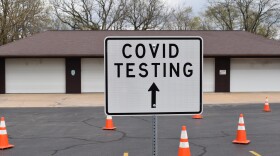 The COVID-19 testing site at the Peoria City/County Health Department Building on Sheridan Rd in Peoria.
