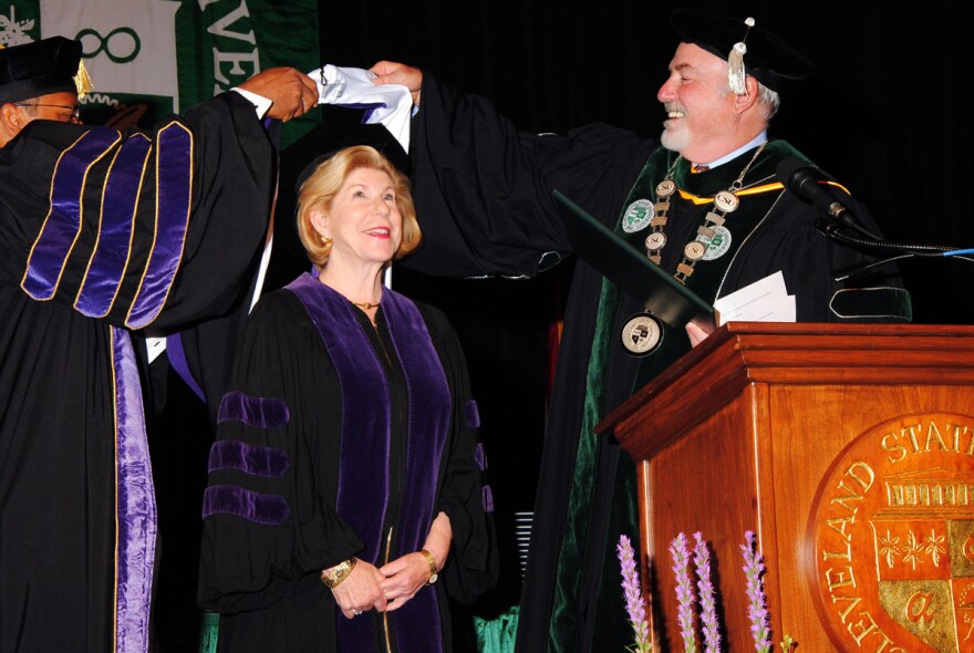 Nina Totenberg addressed the Albany Law School and the Cleveland-Marshall College of Law at Cleveland State University; she was awarded Honorary Degrees from both schools.