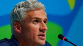 Ryan Lochte of the United States attends a press conference during the Rio Olympics on Aug. 12, 2016 in Rio de Janeiro, Brazil.  (Matt Hazlett/Getty Images)