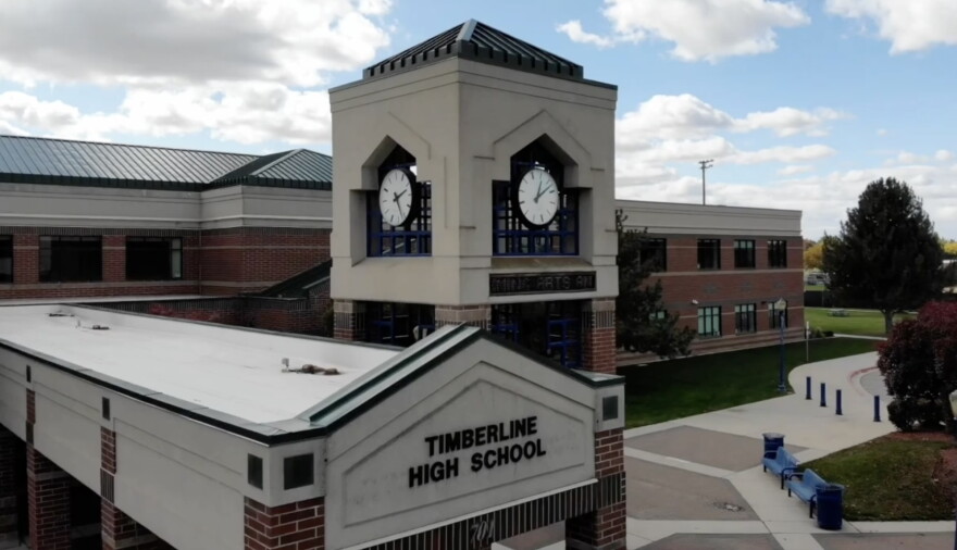 An overhead shot of Timberline Highschool